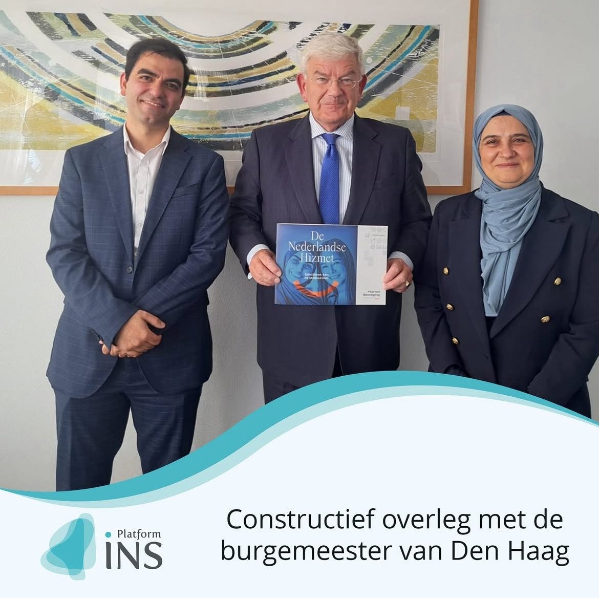 Bezoek aan burgemeester Jan van Zanen in Den Haag